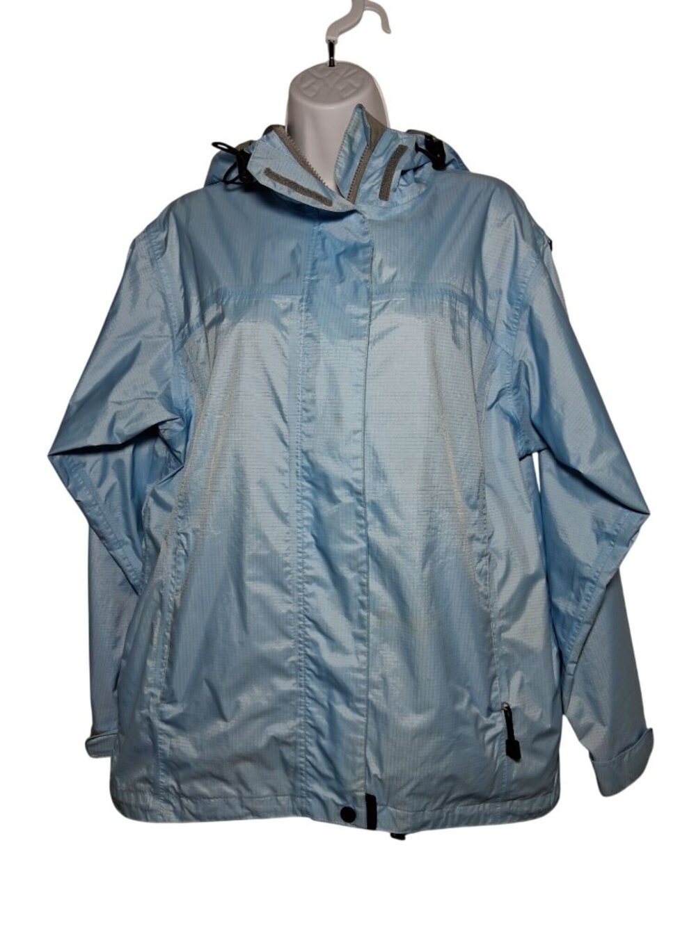 Orvis Womens Waterproof Breathable Jacket Light Blue Size M